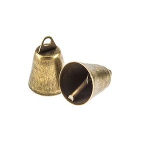 Cultural brass <b>cow</b> <b>bells</b> for home sanctity festival offerings or vintage spiritual Indian decor in modern settings - Product Image 1