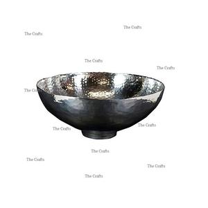 Cuenco de frutas secas martillado de aluminio con el cuenco decorativo de la forma redonda de la mejor calidad para el uso de la boda del hotel - Product Image 1