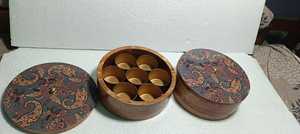 Tazón de almacenamiento Masala de madera y ensaladera con interior de esmalte duradero - Product Image 6