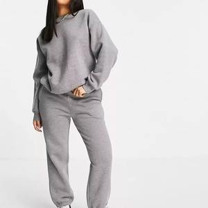 Trendy Women Tracksuit Set Cropped <b>Hoodie</b> & Jogger Pants Wholesale <b>Workout</b>, Lounge & Activewear Customizable - Product Image 3