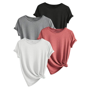 T-shirt élégant pour femmes d'été Impression 3D en relief Respirant Coton écologique Toucher doux Qualité supérieure Élégant Port quotidien - Product Image 2