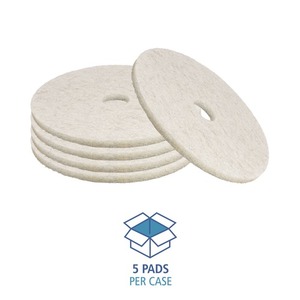 Discos de Pulido para Pisos Naturales de 27 Pulgadas, Blancos, 5 por Caja - Limpiadores Comerciales - Product Image 4