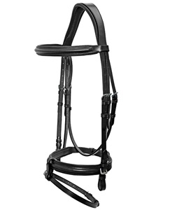 Bride hanovrienne en forme de cheval Bride en cuir Choix des professionnels - Product Image 4