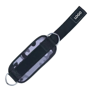 Sangles de cheville en néoprène de qualité professionnelle avec logo personnalisé Support de ceinture en matériau PU pour des entraînements de Machine à câble de gymnastique sûrs - Product Image 6