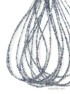 Cuentas de Cuarzo Herkimar con Recubrimiento de Diamante, Color Verde Púrpura Natural, Calidad AAA, Tamaño 2-3mm - Product Image 4