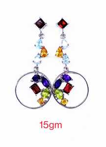 Dubai High Quality Silver-Plated Alloy Hoop <b>Earrings</b> Cute Style Fashion Jewelry for Parties and Engagements <b>Hook</b> Shape - Product Image 6