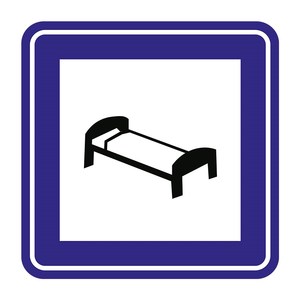 Señal de Tráfico Reflectante B-27 para Hoteles o Motels - Product Image 3