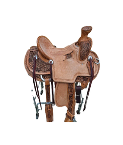 Selle de course Western en cuir véritable de qualité supérieure pour l'équitation - Product Image 2