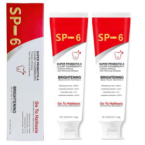 Pasta Dental Probiótica SP-6 para el Cuidado Bucal Diario, Blanqueamiento, Eliminación de Manchas, Menta Fresca, Control de la Placa y el Mal Aliento, 120g - Product Image 5