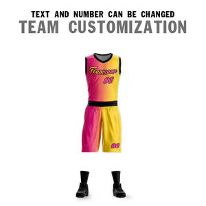 Venta al por mayor de diseño personalizado Retro sublimación Reversible cesta chalecos Kit conjunto camisa hombres uniforme de baloncesto - Product Image 2
