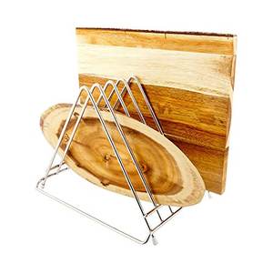Luxury <b>Metal</b> Cutting Board <b>Holder</b> Stand Rack Premium Quality Chopping Block <b>Holder</b> Rack Wholesale Price - Product Image 2
