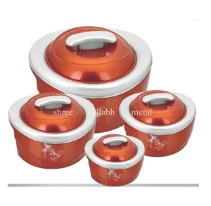 High Quality simple design insulated food warmer casserole with pp outer +ss inner with easy portable