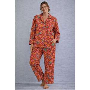 Conjunto de Pijama de Algodón Floral para Mujer, Ropa de Dormir Transpirable de Secado Rápido, Suave e Íntima - Product Image 1