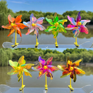 Barrettes rotatives pour enfants en forme de <span class=keywords><strong>moulin</strong></span> à <span class=keywords><strong>vent</strong></span>, fleur et étoile, accessoires capillaires mignons à motif de dessin animé pour filles - Product Image 4