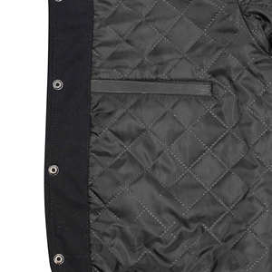 Chaqueta Bomber Premium para Hombre con Bordado de Letras, Chaqueta Universitaria Resistente, Parches Personalizados, Logotipos, Cuello Alto, Logotipo Frontal, Resistente al Viento - Product Image 4