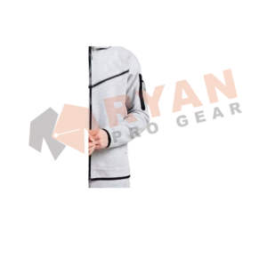 ชุดวอร์มกีฬาฤดูหนาวแบบมีฮู้ดคุณภาพสูงสำหรับผู้ชาย ระบายอากาศได้ดี ผลิตจากโพลีเอสเตอร์ รับผลิตแบบ OEM พร้อมโลโก้สำหรับการฝึกซ้อม - Product Image 2