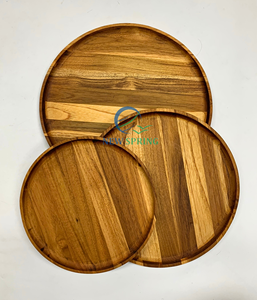 Bandejas de Servir de Madera de Teca Ecológicas con Logotipo Personalizado |   Fabricante de Vietnam - Product Image 5