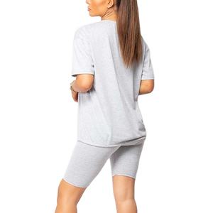 Conjuntos de 2 piezas para mujer, camisetas y pantalones cortos casuales, traje deportivo, conjuntos de pantalones cortos de algodón 100%, conjunto de dos piezas para mujer en venta - Product Image 5