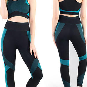 Pantalon de couche de base élastique Leggings sans couture légers pour femmes Leggings extensibles respirants pour la course à pied - Product Image 5