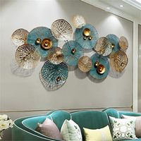 Vente chaude Décoration Murale pour Salon Métal Décoration Murale Feuille Mur Art Moderne Oeuvre pour Pendaison de Crémaillère Bureau Chambre Salle À Manger