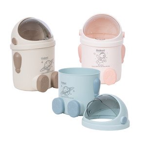 Hokori 5268 Mini Robot Trash Can, Compact PP Plastic Desktop Waste <b>Bin</b> <b>with</b> <b>Lid</b> for Office and Study Use - Product Image 1