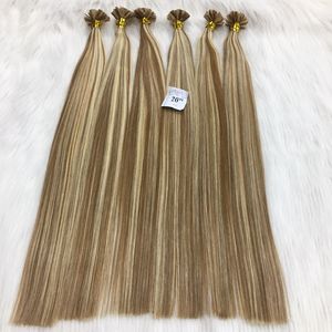Extensiones de Cabello Humano Virgen Ruso Remy I-Tip al Por Mayor, Color Piano Mixto, Onda Natural, Rizo Italiano, Onda Profunda Suelta - Product Image 1