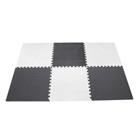 Dalles de sol de gym en mousse EVA premium, durables, inodores, 60 cm x 60 cm, motif feuille, 10 mm d'épaisseur, plusieurs options de couleurs, amortissantes