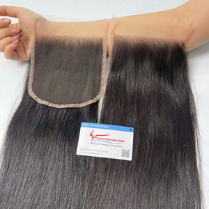 Top qualité HD dentelle fermeture 5x5 frontal suisse dentelle fermeture 5x5 brut cheveux vietnamiens fermeture perruque naturelle droite - Product Image 2