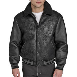 แจ็คเก็ตเบสบอลปักโลโก้ตามสั่งขายส่ง ทรงหลวมสไตล์ VARSITY สำหรับผู้ชาย โพสต์โดย Dress Sports - Product Image 1