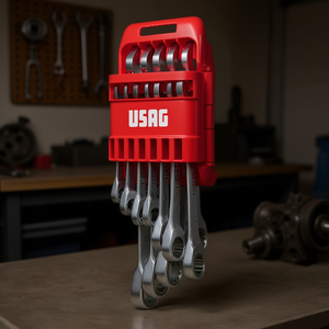 Juego de Llaves Combinadas de Trinquete Plano Usag de 12 Piezas, Calidad Premium para Uso Profesional - Product Image 3