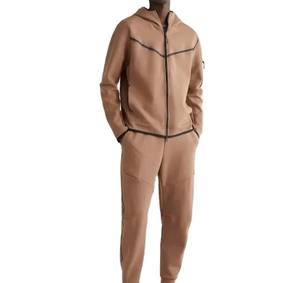 Vêtements de sport légers à fermeture éclair sur mesure survêtements en polaire pour hommes avec poche sur les manches survêtements respirants du fabricant - Product Image 5