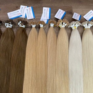 Usine En Gros Sain Cuticule Aligné 100% Extensions De Cheveux Humains U Pointe Droite Style Kératine Pointe Extensions De Cheveux - Product Image 4