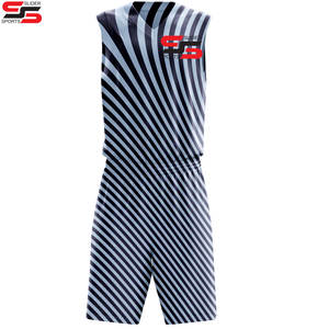 Ensemble réversible d'uniformes d'équipe de basket-ball de maillot de basket-ball de sublimation de séchage rapide respirant - Product Image 3