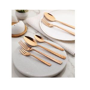 Vente en gros de couverts populaires en acier inoxydable doré, couverts de restaurant, couteau, fourchette et cuillère pour la maison, la cuisine et les plateaux de service - Product Image 1