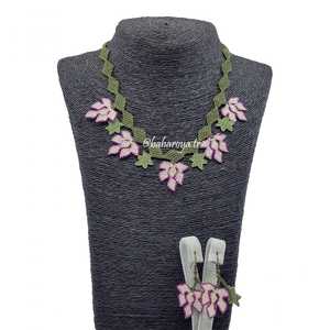 ชุดสร้อยคอองุ่นลูกไม้สีขาวคลาสสิกเครื่องประดับเจ้าสาวทองแดงอย่างดีพร้อมชุบทองสำหรับเป็นของขวัญที่ทำจากหินเพทาย - Product Image 1