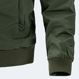 Blouson aviateur coupe-vent de style High Street avec doublure en couette Col montant Caractéristiques chauffantes pour l'hiver Street Wear - Product Image 6