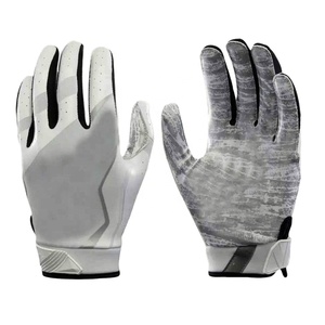 Guantes de Fútbol Americano de Cuero Sintético Ultra Suave para Jugadores Juveniles, Agarre de Alta Adherencia, Palma de Receptor Duradera, Personalizable - Product Image 1