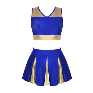 Uniforme de porristas personalizado establece último diseño con contraste de color al por mayor ropa de entrenamiento - Product Image 2