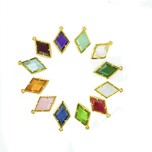 Abalorio con forma de cometa facetada de zafiro azul, colgante de Punta chapada en oro de plata esterlina, joyería de piedras preciosas pulidas a mano para mujer - Product Image 3