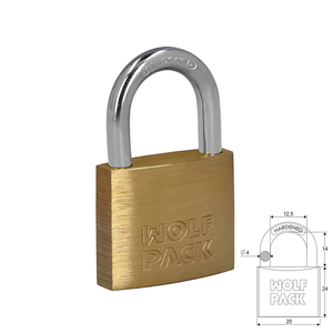 กุญแจทองเหลือง แบบมาตรฐาน ขนาด 25 มม. แพ็คบลิสเตอร์บรรจุ 1 ชิ้น งานหนัก - Product Image 1