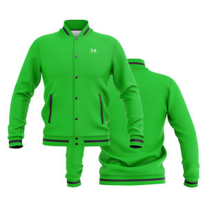 Veste universitaire unisexe à col rond, unie, personnalisée, écologique, coupe-vent, respirante, streetwear, printemps 2026, Wear 4 Games - Product Image 6