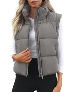Gilet pliable en poly-remplissage recyclé léger personnalisable pour femmes vêtements d'extérieur rembourrés imperméables - Product Image 2