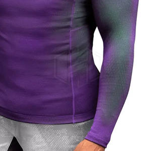 Camisas de compresión de hombre de alta calidad de nuevo diseño, LICRA/poliéster transpirable de secado rápido respetuoso con el medio ambiente - Product Image 5