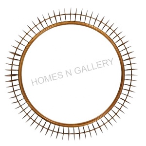 Luxury Classical Rounded Shape Silver <b>Framed</b> Mirror <b>Antique</b> Gold Decorative Mirrors Wall - Product Image 3