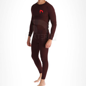 2026 New Arrival Thermal <b>Men's</b> <b>Long</b> <b>Johns</b> Suit Breathable Eco-Friendly Quick Dry Solid Color Crew Neck Winter Warm - Product Image 2