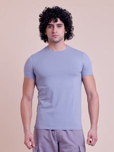 T-shirt basique classique à demi-manches avec col rond Vêtements de tous les jours confortables pour les occasions décontractées 100% coton - Product Image 2