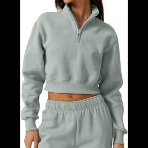 Haut court ample à manches longues pour femme, style streetwear - Product Image 2