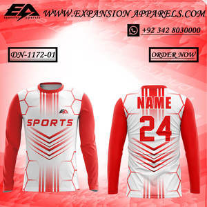 เสื้อยืดโอเวอร์ไซส์สำหรับผู้ชายมาใหม่มีโลโก้ที่กำหนดเองพิมพ์ลายเสื้อกีฬาแบบถักตัวยาวเสื้อผ้าลำลอง - Product Image 6