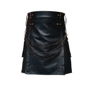 Nouvelle arrivée 2025, kilt écossais élégant pour femmes en cuir avec instruments de musique nationaux, accessoires à la mode - Product Image 1