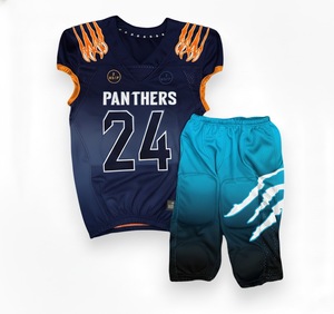 Uniforme de Fútbol Americano Transpirable de Talla Grande, Suministro Directo de Fábrica en Pakistán, 100% Poliéster, Tallas Personalizables, Nuevo - Product Image 2